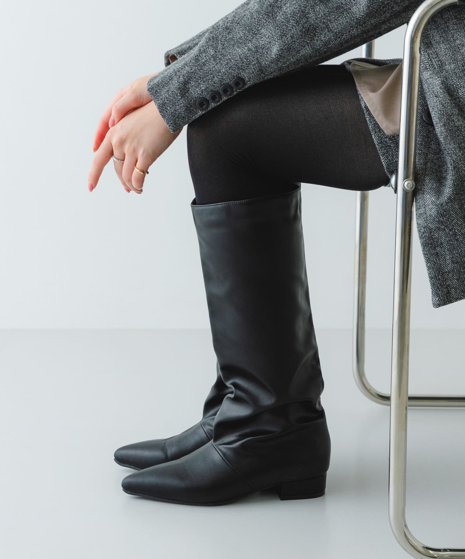 【ロデスコ/RODE SKO / URBAN RESEARCH】の2.5センチワイドシャフトロングブーツ インテリア・キッズ・メンズ・レディースファッション・服の通販 founy(ファニー) ファッション Fashion レディースファッション Fashion for Women エレガント 上品 Elegant 今季 This Season, Current Season トレンド Trend, Trending Now ドレープ Drape, Draping Fabric バランス Balance, Style Balance フェイクレザー Faux Leather, PU Leather ロング Long, Long-Length ワイド Wide, Wide Fit A/W・秋冬 Autumn/Winter 冬 Winter / This Winter 2025年 2025 2025-2026秋冬・A/W Autumn/Winter 2025–26 AW25–26 ブラック|ID: prp329100004810861 ipo3291000000034919922