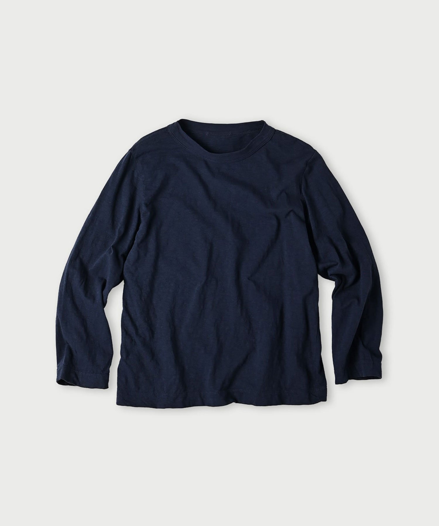 【フォーティファイブ アール/45R】の天竺の四角七分袖Tシャツ インテリア・キッズ・メンズ・レディースファッション・服の通販 founy(ファニー) ファッション Fashion レディースファッション Fashion for Women トップス・カットソー Cut & Sew Tops シャツ・ブラウス・オフィスカジュアル Elegant Blouses & Button-Ups ロングTシャツ・Tシャツ Longline T-Shirts & Tees なめらか Smooth, Silky Texture エレガント 上品 Elegant ネイビー|ID: prp329100004810862 ipo3291000000034919932