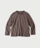 【フォーティファイブ アール/45R】の天竺の四角七分袖Tシャツ 人気、トレンドファッション・服の通販 founy(ファニー) ファッション Fashion レディースファッション Fashion for Women トップス・カットソー Cut & Sew Tops シャツ・ブラウス・オフィスカジュアル Elegant Blouses & Button-Ups ロングTシャツ・Tシャツ Longline T-Shirts & Tees なめらか Smooth, Silky Texture エレガント 上品 Elegant thumbnail 茶|ID: prp329100004810862 ipo3291000000034919933