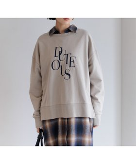 【ベイフロー/BAYFLOW】のアソートロゴプルオーバー 人気、トレンドファッション・服の通販 founy(ファニー) ファッション Fashion レディースファッション Fashion for Women トップス・カットソー Cut & Sew Tops カジュアルプルオーバー・ニットトップス Pullovers & Knit Tops / Casual Pullovers おすすめ Recommended / Our Picks スリット Slit, Slit Detail フラット Flat, Flat Shoes フロント Front, Front Design |ID:prp329100004810873