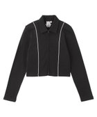 【エックスガール/X-girl】のONE POINT BUTTERFLY ZIP UP TOP 【X-girl】 人気、トレンドファッション・服の通販 founy(ファニー) ファッション Fashion レディースファッション Fashion for Women 春 Spring カットソー Cut and Sewn Top ジャケット Jacket, Outerwear バタフライ Butterfly, Butterfly Motif ミニスカート Mini Skirt, Short Skirt ロング Long, Long-Length ワンポイント One Point, Statement Accent おすすめ Recommended / Our Picks thumbnail BLACK|ID: prp329100004810875 ipo3291000000034920079