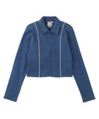 【エックスガール/X-girl】のONE POINT BUTTERFLY ZIP UP TOP 【X-girl】 人気、トレンドファッション・服の通販 founy(ファニー) ファッション Fashion レディースファッション Fashion for Women 春 Spring カットソー Cut and Sewn Top ジャケット Jacket, Outerwear バタフライ Butterfly, Butterfly Motif ミニスカート Mini Skirt, Short Skirt ロング Long, Long-Length ワンポイント One Point, Statement Accent おすすめ Recommended / Our Picks thumbnail BLUE|ID: prp329100004810875 ipo3291000000034920080