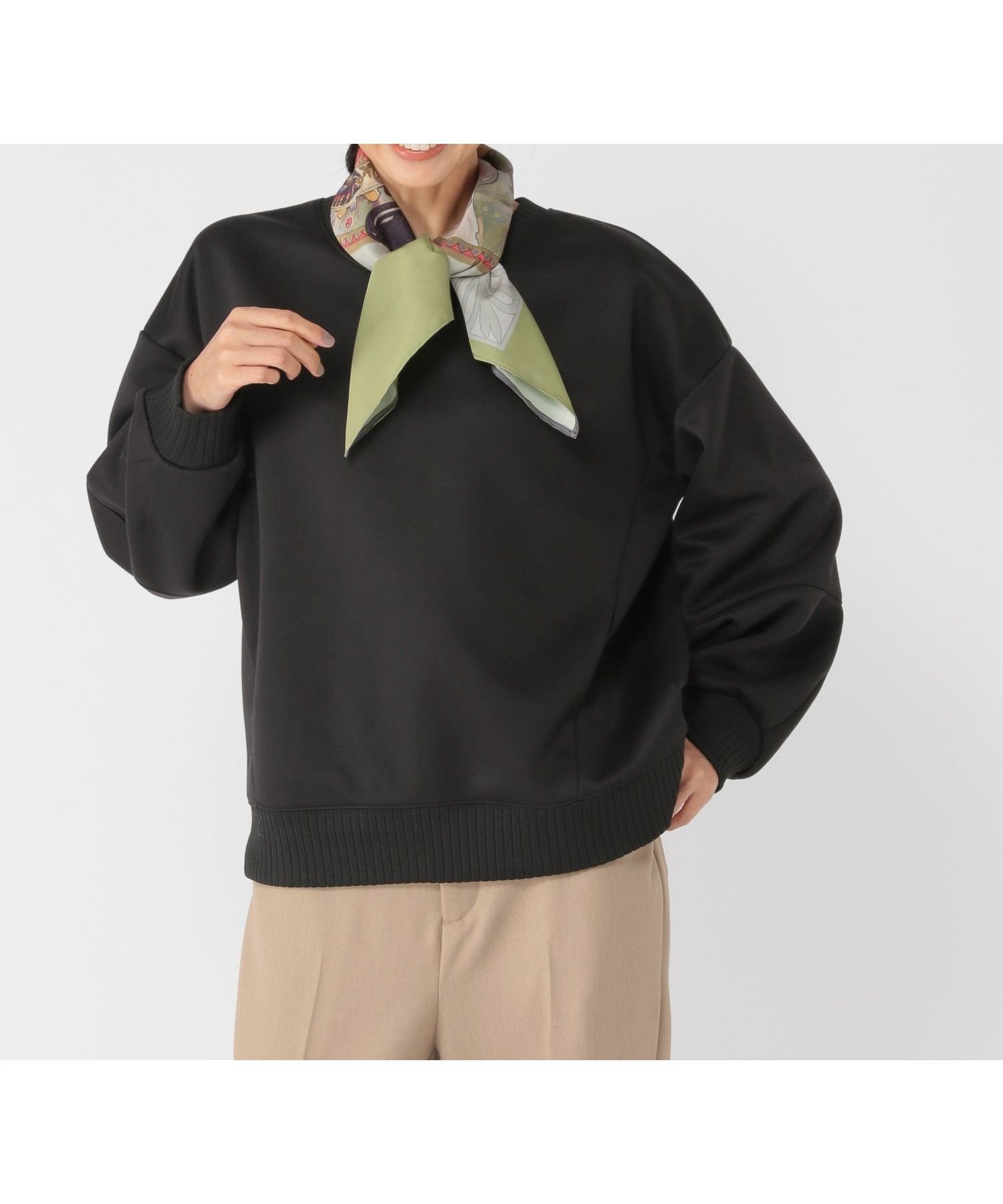 【スタディオ クリップ/studio CLIP】の《ウタオ》軽量ボンディングプルオーバー インテリア・キッズ・メンズ・レディースファッション・服の通販 founy(ファニー) 　ファッション　Fashion　レディースファッション　Fashion for Women　トップス・カットソー　Cut & Sew Tops　カジュアルプルオーバー・ニットトップス　Pullovers & Knit Tops / Casual Pullovers　おすすめ　Recommended / Our Picks　シンプル　Simple, Minimal　スリーブ　Sleeve, Long Sleeve / Short Sleeve　フェミニン　Feminine, Girly　ボンディング　Bonding, Bonded Fabric　ポケット　Pocket, Pocket Detail　ワイド　Wide, Wide Fit　人気　Popular, Best Seller　軽量　Lightweight, Ultra Light　ブラック19|ID: prp329100004810880 ipo3291000000034920183