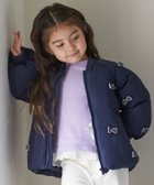 【ナルミヤ オンライン/NARUMIYA ONELINE / KIDS】の【リンク/洗える】ちびリボン中綿ジャケット 人気、トレンドファッション・服の通販 founy(ファニー) ファッション Fashion キッズファッション Fashion for Kids アウター Coat Outerwear /Kids アウトドア Outdoor Clothing ジャケット Jacket, Outerwear ベビー Baby, Babywear ベロア Velour, Soft Velvet ポケット Pocket, Pocket Detail リボン Ribbon, Bow エレガント 上品 Elegant 洗える Machine Washable thumbnail 紺|ID: prp329100004811219 ipo3291000000034922818
