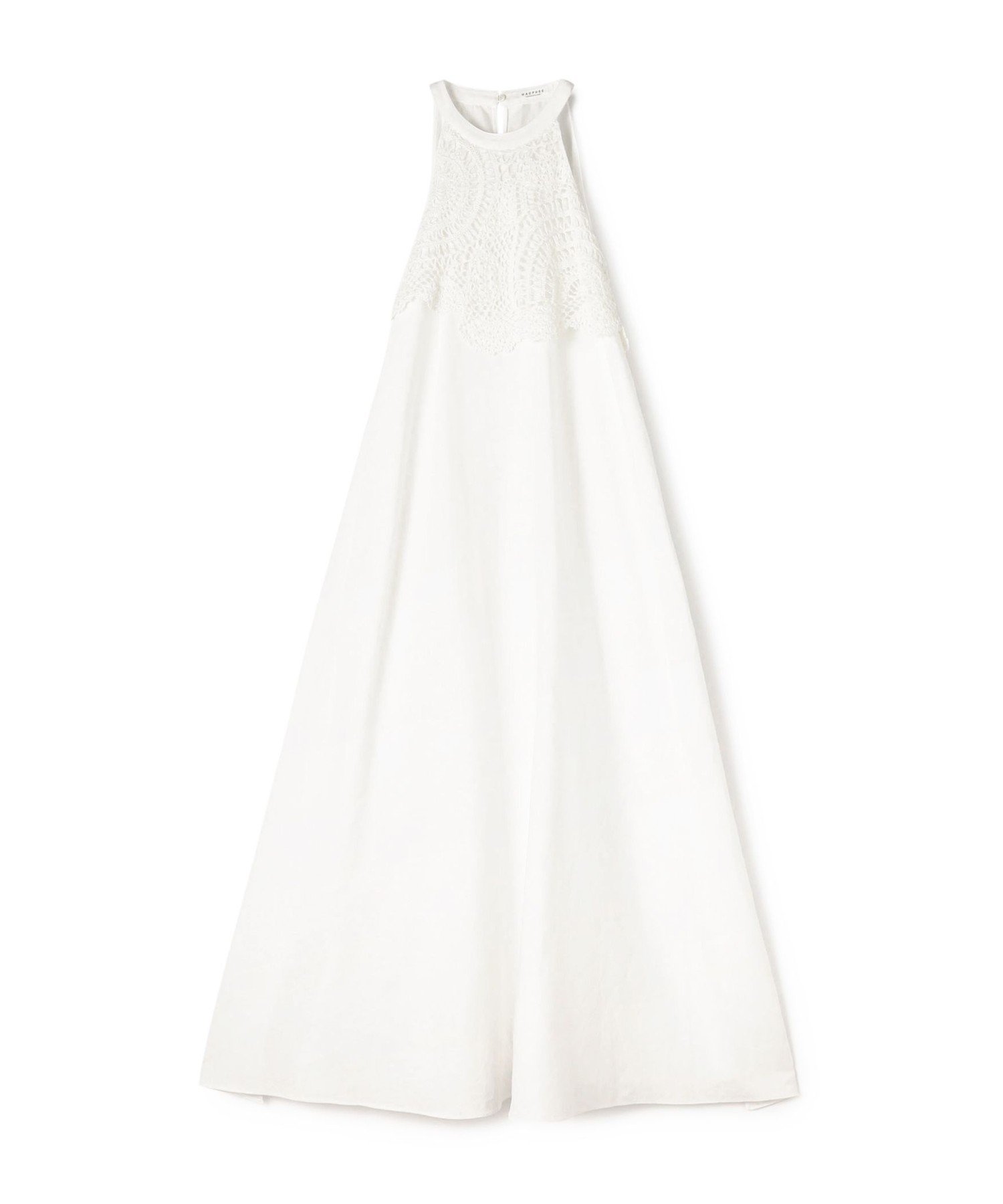 【トゥモローランド/TOMORROWLAND】のレイヤードクロシェ ホルターネックワンピース インテリア・キッズ・メンズ・レディースファッション・服の通販 founy(ファニー) ファッション Fashion レディースファッション Fashion for Women ワンピース Dresses クロシェ Crochet, Knitted Lace コンパクト Compact, Small Size スリット Slit, Slit Detail マキシ Maxi, Full Length リネン Linen, Linen Fabric リボン Ribbon, Bow 11 ホワイト|ID: prp329100004811220 ipo3291000000034922845