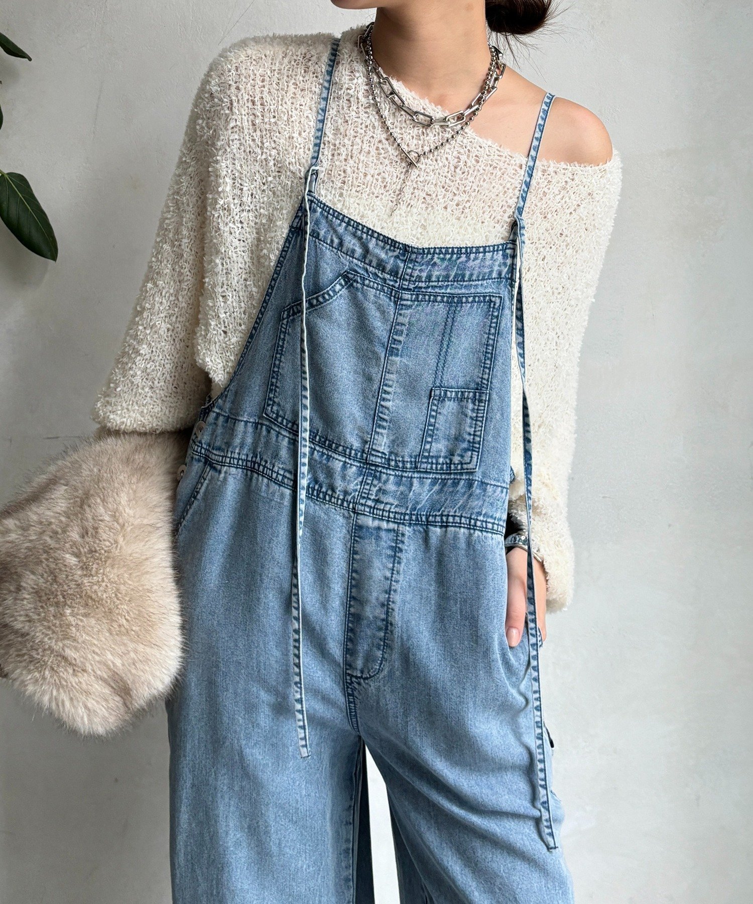 【ドゥドゥ/DouDou】の【完売カラー再追加!/サイズ展開あり】リヨセルデニムオールインワン インテリア・キッズ・メンズ・レディースファッション・服の通販 founy(ファニー) 　ファッション　Fashion　レディースファッション　Fashion for Women　ワンピース　Dresses　オールインワン・ワンピース　Dresses and Jumpsuits　インナー　Innerwear　春　Spring　カットソー　Cut and Sewn Top　サロペット　Overalls, Salopette　シアー　Sheer, See-Through　シンプル　Simple, Minimal　スマート　Smart, Elegant　S/S・春夏　SS, Spring/Summer, Warm Season　再入荷　Restock / Back in Stock　夏　Summer　2025年　2025　2025春夏・S/S　Spring/Summer 2025 SS25　ブルー|ID: prp329100004811223 ipo3291000000034922870