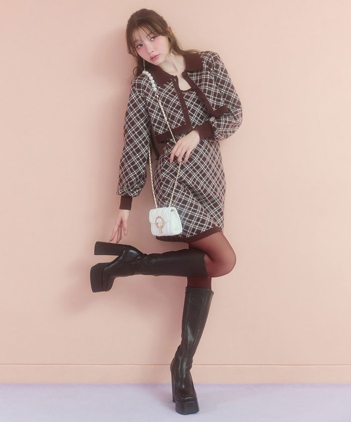 【レディアゼル/REDYAZEL】のクラシカルニットカーディガン*キャミソールニットワンピースセットアップ インテリア・キッズ・メンズ・レディースファッション・服の通販 founy(ファニー) https://founy.com/ ファッション Fashion レディースファッション Fashion for Women ワンピース Dresses ニットワンピース Knit Dresses おすすめ Recommended / Our Picks カーディガン Cardigan, Knitwear キャミワンピース Cami Dress, Slip Dress クラシカル Classical, Vintage-Inspired シンプル Simple, Minimal セットアップ Set-Up, Coordinated Outfit タートル Turtleneck, Turtle Collar チェック Check, Plaid, Tartan デニム Denim, Jeans Material バランス Balance, Style Balance エレガント 上品 Elegant 無地 Plain, Solid Color A/W・秋冬 Autumn/Winter |ID: prp329100004811228 ipo3291000000035160830