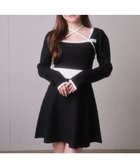 【リップサービス/LIP SERVICE】のLIP SERVICE/バックリボンバイカラーフレアワンピース 人気、トレンドファッション・服の通販 founy(ファニー) ファッション Fashion レディースファッション Fashion for Women ワンピース Dresses ガーリー Girly, Feminine Style クラシカル Classical, Vintage-Inspired シンプル Simple, Minimal スクエア Square, Square Shape スリット Slit, Slit Detail デコルテ Décolleté, Neckline フレア Flare, Flared フロント Front, Front Design マニッシュ Mannish, Boyish ラップ Wrap, Wrap Design リボン Ribbon, Bow A/W・秋冬 Autumn/Winter おすすめ Recommended / Our Picks thumbnail ブラック|ID: prp329100004811234 ipo3291000000034923063