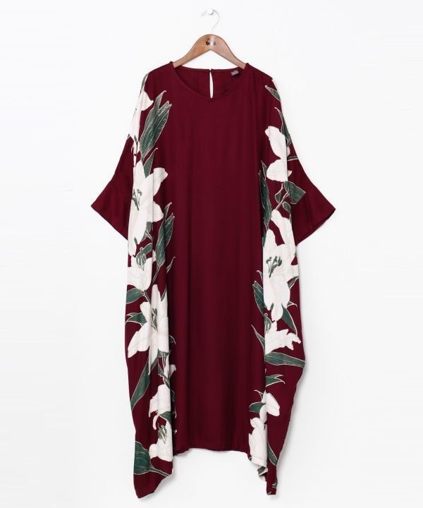 【アミナコレクション/Amina Collection】の【カヤ】百合薫ワンピース インテリア・キッズ・メンズ・レディースファッション・服の通販 founy(ファニー) 　ファッション　Fashion　レディースファッション　Fashion for Women　ワンピース　Dresses　パープル|ID: prp329100004811239 ipo3291000000034923156