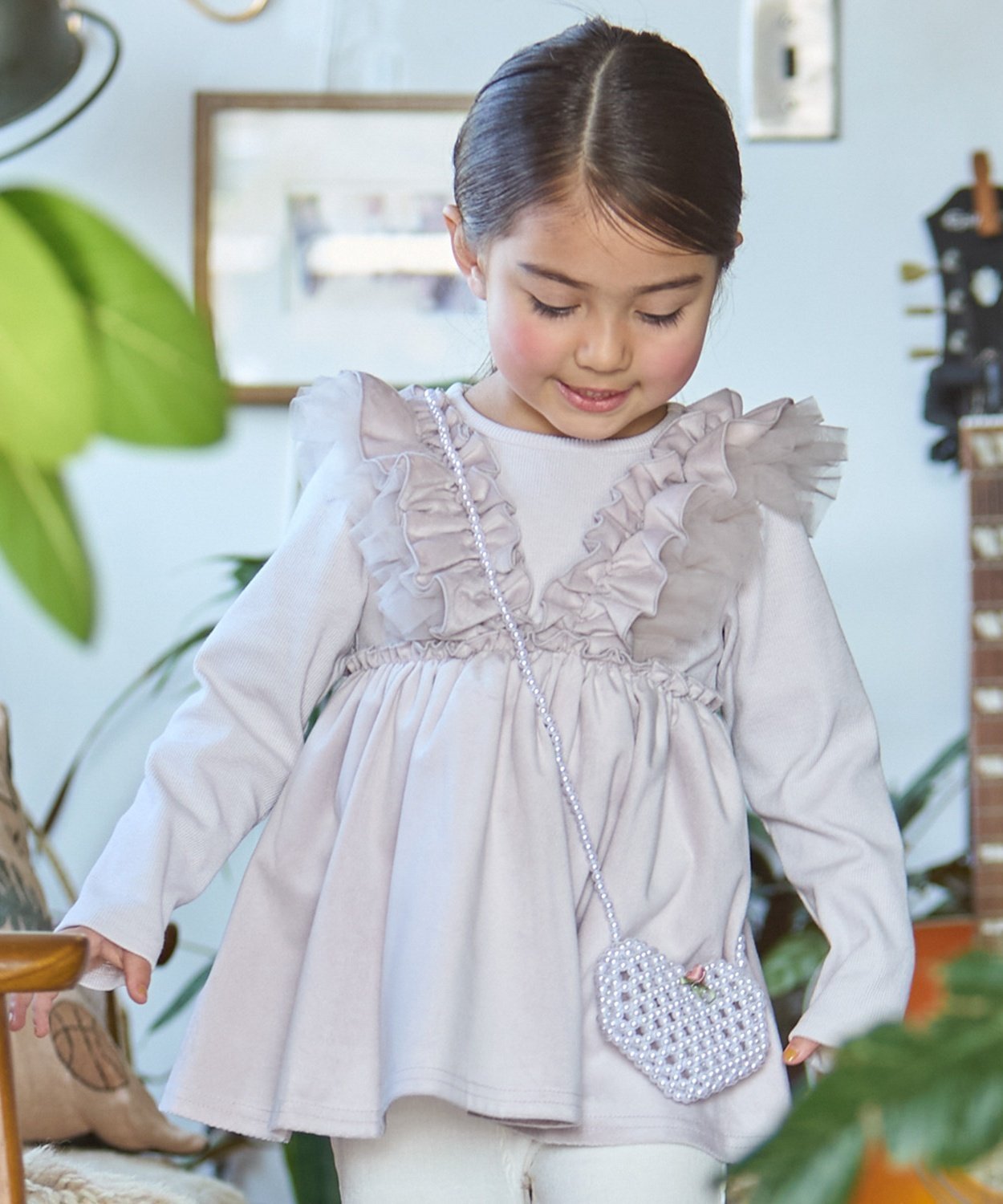 【ナルミヤ オンライン/NARUMIYA ONELINE / KIDS】の【リンク】ドッキングフリルチュニック 人気、トレンドファッション・服の通販 founy(ファニー) 　ファッション　Fashion　キッズファッション　Fashion for Kids　おすすめ　Recommended / Our Picks　チュニック　Tunic, Long Top　ドッキング　Docking, Mixed Material　フリル　Frill, Ruffle　ベビー　Baby, Babywear　ボトム　Bottoms, Lower Wear　ポケット　Pocket, Pocket Detail　 other-1|ID: prp329100004811240 ipo3291000000034923160