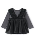 【ナルミヤ オンライン/NARUMIYA ONELINE / KIDS】の【リンク】ドッキングフリルチュニック 人気、トレンドファッション・服の通販 founy(ファニー) ファッション Fashion キッズファッション Fashion for Kids おすすめ Recommended / Our Picks チュニック Tunic, Long Top ドッキング Docking, Mixed Material フリル Frill, Ruffle ベビー Baby, Babywear ボトム Bottoms, Lower Wear ポケット Pocket, Pocket Detail thumbnail 黒|ID: prp329100004811240 ipo3291000000034923166