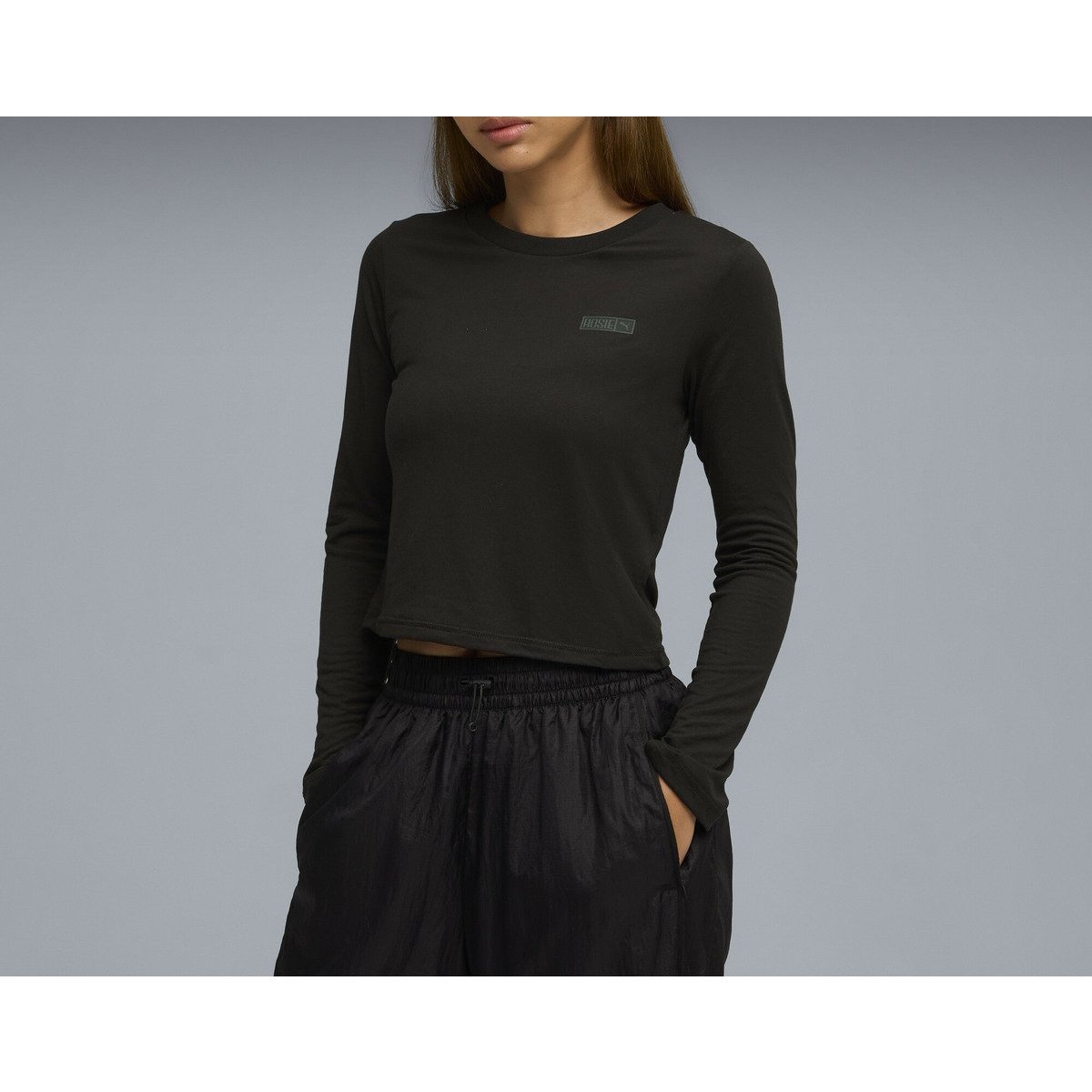 【プーマ/PUMA】のウィメンズ PUMA x ROSE スリム 長袖 Tシャツ インテリア・キッズ・メンズ・レディースファッション・服の通販 founy(ファニー) 　ファッション　Fashion　レディースファッション　Fashion for Women　トップス・カットソー　Cut & Sew Tops　シャツ・ブラウス・オフィスカジュアル　Elegant Blouses & Button-Ups　ロングTシャツ・Tシャツ　Longline T-Shirts & Tees　クラシック　Classic, Timeless Style　コレクション　Collection, Seasonal Line　スリム　Slim, Slim Fit　長袖　Long Sleeve, Full Sleeve　フィット　Fit, Slim Fit　PUMA Black|ID: prp329100004811251 ipo3291000000034923345
