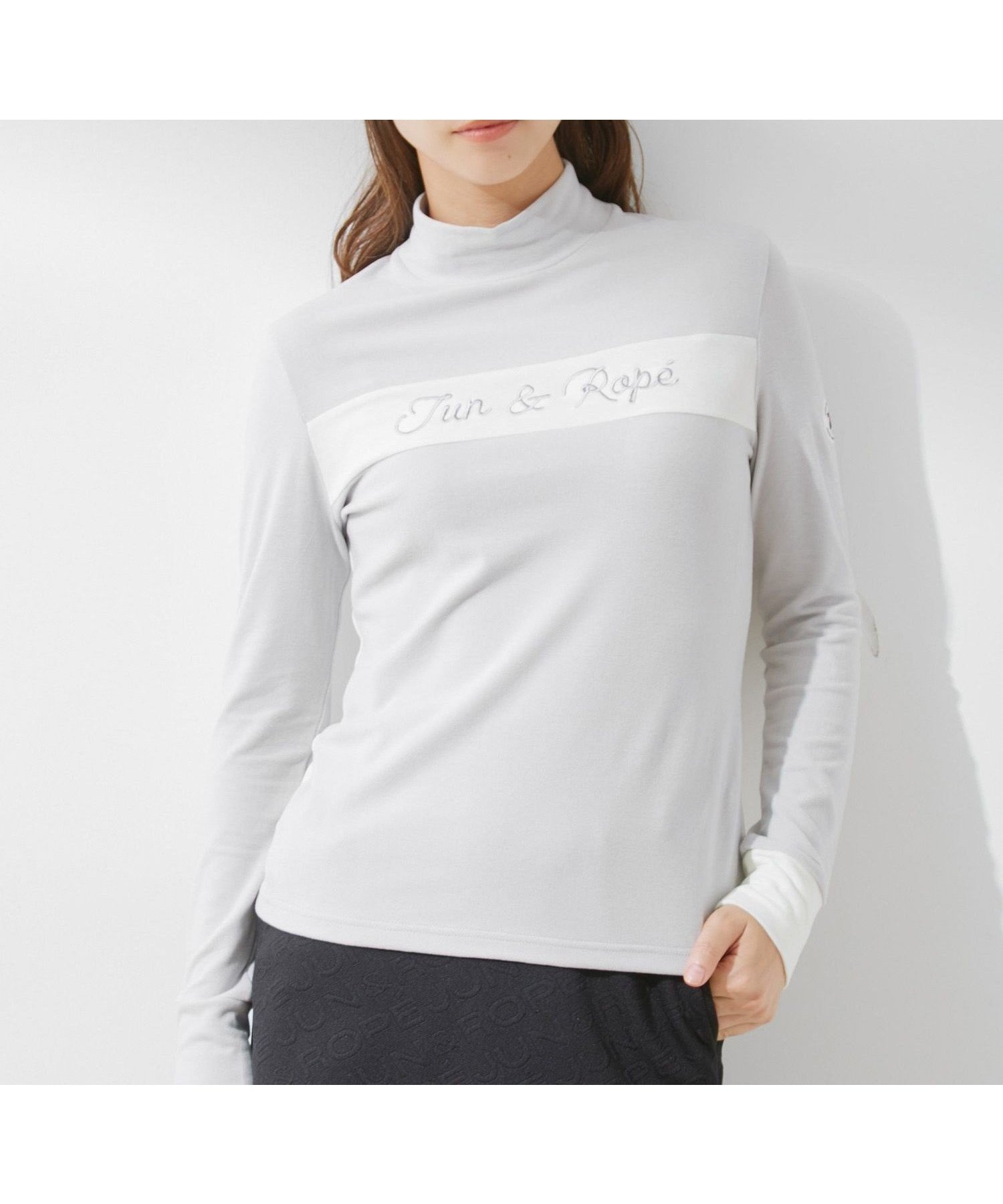 【ジュンアンドロペ/JUN&ROPE】の【保温】プレミアウォーム配色長袖プルオーバー インテリア・キッズ・メンズ・レディースファッション・服の通販 founy(ファニー) 　ファッション　Fashion　レディースファッション　Fashion for Women　トップス・カットソー　Cut & Sew Tops　カジュアルプルオーバー・ニットトップス　Pullovers & Knit Tops / Casual Pullovers　インナー　Innerwear　ウォーム　Warm Fabric　ゴルフ　Golf　ストレッチ　Stretch, Stretchy Fabric　スポーティ　Sporty, Casual Athletic　ベルベット　Velvet, Velvety　ポケット　Pocket, Pocket Detail　切替　Switching, Contrast Panel　長袖　Long Sleeve, Full Sleeve　グレー(07)|ID: prp329100004811255 ipo3291000000034923430