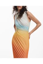 【デシグアル/Desigual】のサンセットドレープ マキシドレス フォーマル 人気、トレンドファッション・服の通販 founy(ファニー) ファッション Fashion レディースファッション Fashion for Women ワンピース Dresses フォーマル・パーティードレス・結婚式用ドレス Elegant & Casual Dresses アクセサリー Fashion Accessories エレガント 上品 Elegant オレンジ Orange ガーデン Garden, Gardening グラデーション Gradient, Ombre シルバー Silver, Metallic Silver シンプル Simple, Minimal ジュエリー Jewelry, Accessories スリム Slim, Slim Fit ドレス Dress, One-Piece ドレープ Drape, Draping Fabric ノースリーブ Sleeveless, No-Sleeve フォーマル Formal, Dressy マキシ Maxi, Full Length リゾート Resort, Vacation Style ロング Long, Long-Length thumbnail オレンジ/7023|ID: prp329100004811256 ipo3291000000034923463
