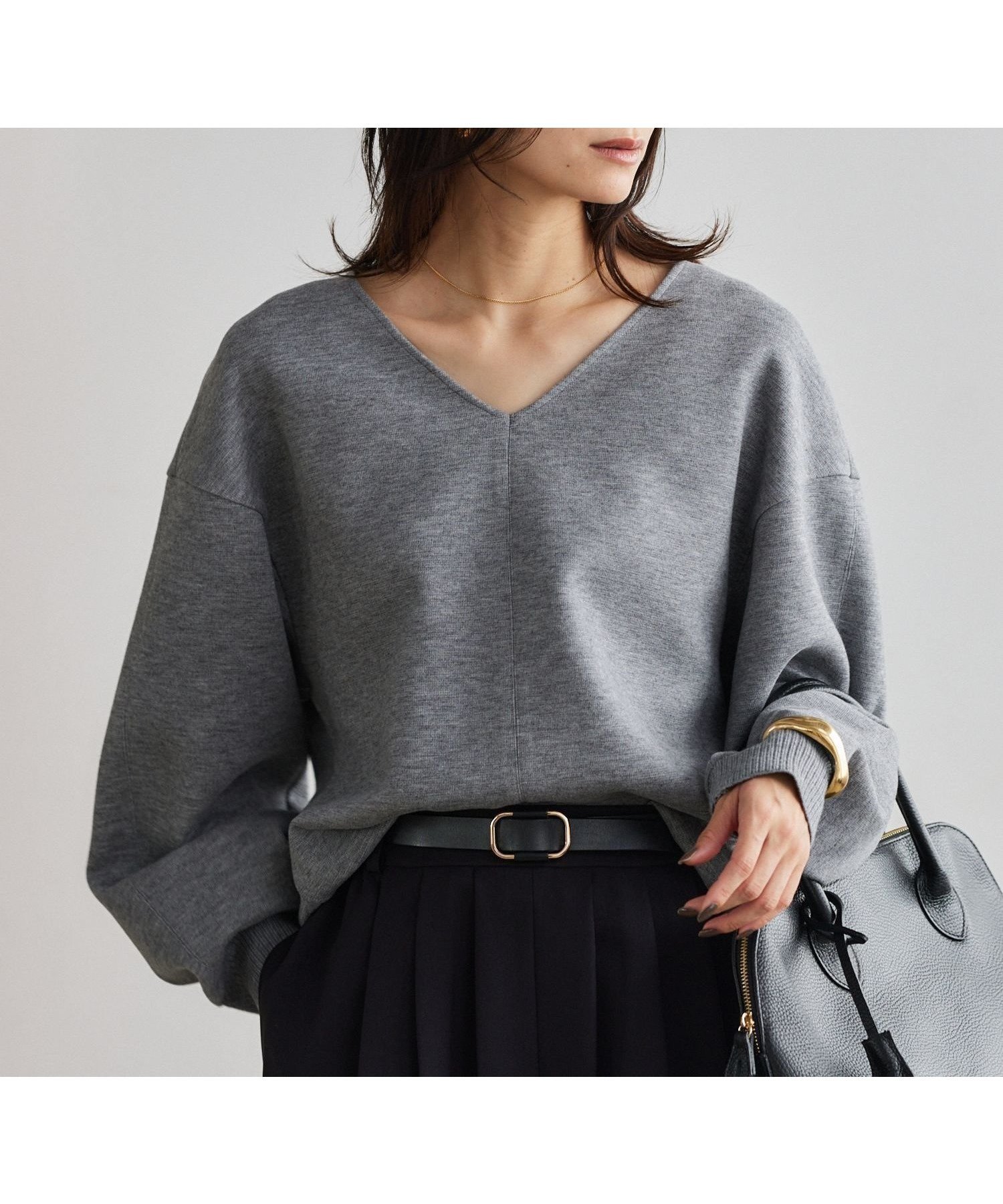 【バンヤードストーム/BARNYARDSTORM】のTRスムースVネックプルオーバー / マシンウォッシャブル 人気、トレンドファッション・服の通販 founy(ファニー) 　ファッション　Fashion　レディースファッション　Fashion for Women　トップス・カットソー　Cut & Sew Tops　カジュアルプルオーバー・ニットトップス　Pullovers & Knit Tops / Casual Pullovers　Vネックトップス　V-Neck Tops / V-Cut Neckline Shirts　デコルテ　Décolleté, Neckline　ワイド　Wide, Wide Fit　ビジネス 仕事 通勤　Business / Work / Commuting　 other-1|ID: prp329100004811257 ipo3291000000034923472