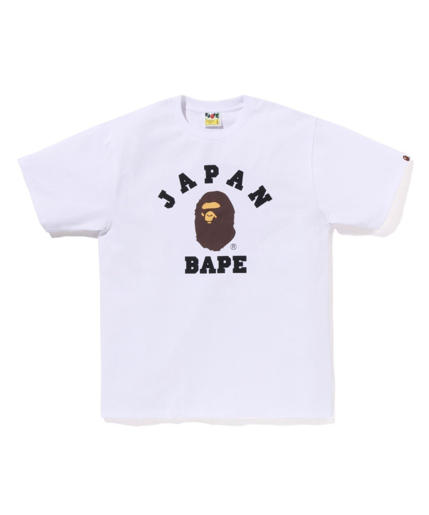 【ア ベイシング エイプ/A BATHING APE】のJAPAN COLLEGE CITY TEE インテリア・キッズ・メンズ・レディースファッション・服の通販 founy(ファニー) 　ファッション　Fashion　レディースファッション　Fashion for Women　インナー　Innerwear　ショート　Short, Short Length　スリーブ　Sleeve, Long Sleeve / Short Sleeve　フロント　Front, Front Design　プリント　Print, Printed Pattern　ラバー　Rubber, Rubber Sole　WHITE|ID: prp329100004811261 ipo3291000000034923511