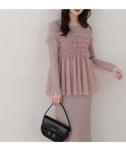 【プロポーション ボディドレッシング/PROPORTION BODY DRESSING】の《EDIT COLOGNE》チュールキャミセットニットワンピース 人気、トレンドファッション・服の通販 founy(ファニー) ファッション Fashion レディースファッション Fashion for Women ワンピース Dresses ニットワンピース Knit Dresses シャーリング Shirring, Ruched スリット Slit, Slit Detail チュール Tulip, Tulip Motif ラップ Wrap, Wrap Design リボン Ribbon, Bow thumbnail ピンク×ピンク|ID: prp329100004811262 ipo3291000000034923517