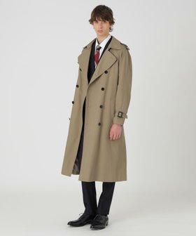 【ブルーレーベル ブラックレーベル クレストブリッジ/BLUE LABEL BLACK LABEL CRESTBRIDGE / MEN】の【10th ANNIVERSARY】by CRAFTSMAN アルティメイトピマダブルトレンチコート 人気、トレンドファッション・服の通販 founy(ファニー) ファッション Fashion メンズファッション Fashion for Men 軽量 Lightweight, Ultra Light シルク Silk, 100% Silk ジャカード／ジャガード Jacquard, Woven Pattern スリーブ Sleeve, Long Sleeve / Short Sleeve ダウン Down, Puffer ダブル Double, Double-Breasted トレンチ Trench, Trench Coat パッチ Patch, Appliqué ファブリック Fabric, Textile ライナー Liner, Inner Layer ラグジュアリー Luxury, Elegant |ID:prp329100004811264