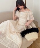 【マジェスティック レゴン/MAJESTIC LEGON】のバックレースアップフリルワンピース 人気、トレンドファッション・服の通販 founy(ファニー) ファッション Fashion レディースファッション Fashion for Women ワンピース Dresses キャップ Cap, Baseball Cap サンダル Sandals, Summer Shoes シャーリング Shirring, Ruched スニーカー Sneakers, Trainers ダウン Down, Puffer デコルテ Décolleté, Neckline フリル Frill, Ruffle レース Lace, Lace Fabric 再入荷 Restock / Back in Stock おすすめ Recommended / Our Picks thumbnail アイボリー柄|ID: prp329100004811272 ipo3291000000034923587