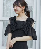 【マジェスティック レゴン/MAJESTIC LEGON】のバックレースアップフリルワンピース 人気、トレンドファッション・服の通販 founy(ファニー) ファッション Fashion レディースファッション Fashion for Women ワンピース Dresses キャップ Cap, Baseball Cap サンダル Sandals, Summer Shoes シャーリング Shirring, Ruched スニーカー Sneakers, Trainers ダウン Down, Puffer デコルテ Décolleté, Neckline フリル Frill, Ruffle レース Lace, Lace Fabric 再入荷 Restock / Back in Stock おすすめ Recommended / Our Picks thumbnail ブラックベース|ID: prp329100004811272 ipo3291000000034923589