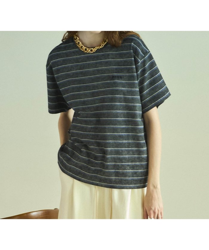 【メゾンスペシャル/MAISON SPECIAL】のBack Numbering Border T-shirt インテリア・キッズ・メンズ・レディースファッション・服の通販 founy(ファニー) https://founy.com/ ファッション Fashion レディースファッション Fashion for Women トップス・カットソー Cut & Sew Tops シャツ・ブラウス・オフィスカジュアル Elegant Blouses & Button-Ups ロングTシャツ・Tシャツ Longline T-Shirts & Tees プリント Print, Printed Pattern ボーダー Border, Stripe ヴィンテージ Vintage Style 夏 Summer 春 Spring |ID: prp329100004811273 ipo3291000000034923591