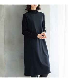 【エーシーデザインバイアルファキュービック/A/C DESIGN BY ALPHACUBIC】のドッキングワンピース 人気、トレンドファッション・服の通販 founy(ファニー) ファッション Fashion レディースファッション Fashion for Women ワンピース Dresses アクセサリー Fashion Accessories シンプル Simple, Minimal タートルネック Turtleneck, High Neck ドッキング Docking, Mixed Material |ID:prp329100004811275