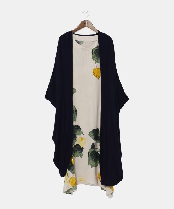 【アミナコレクション/Amina Collection】の【カヤ】【UVカット加工】鬼灯羽織付きワンピース インテリア・キッズ・メンズ・レディースファッション・服の通販 founy(ファニー) 　ファッション　Fashion　レディースファッション　Fashion for Women　ワンピース　Dresses　羽織　Haori, Light Jacket　キナリ|ID: prp329100004811289 ipo3291000000034923722