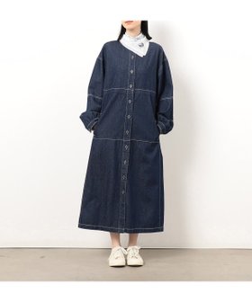 【コムサイズム/COMME CA ISM】のデニムシャツワンピース 人気、トレンドファッション・服の通販 founy(ファニー) ファッション Fashion レディースファッション Fashion for Women ワンピース Dresses シャツワンピース / 1枚で着映えコーデ Shirt Dresses インディゴ Indigo Denim ストレッチ Stretch, Stretchy Fabric ストレート Straight, Straight Cut デニム Denim, Jeans Material ポケット Pocket, Pocket Detail メタル Metal, Metal Parts ヨーク Yoke, Yoke Design ループ Loop, Loop Knit エレガント 上品 Elegant |ID:prp329100004811291