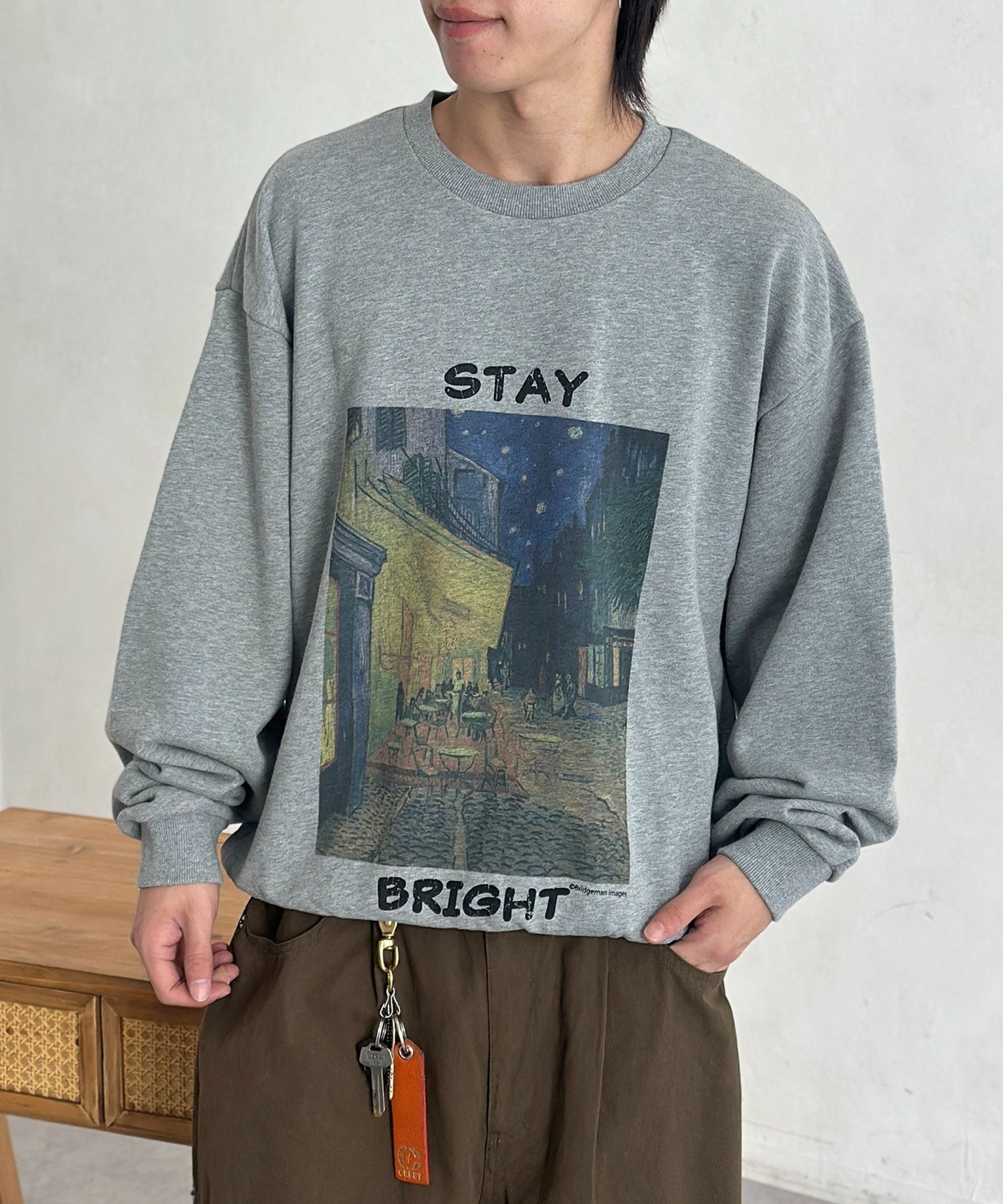 【シーピーシーエム/CPCM】の絵画アートスウェットプルオーバー インテリア・キッズ・メンズ・レディースファッション・服の通販 founy(ファニー) ファッション Fashion レディースファッション Fashion for Women トップス・カットソー Cut & Sew Tops レディースパーカー・カジュアルフーディー Casual Hoodies & Sweatshirts カジュアルプルオーバー・ニットトップス Pullovers & Knit Tops / Casual Pullovers スウェット・クルーネックトップス Sweatshirts & Crewnecks / Relaxed Fit Sweat Tops ガーリー Girly, Feminine Style スウェット / スエット Sweatshirt, Sweatwear デニム Denim, Jeans Material トレンド Trend, Trending Now プリント Print, Printed Pattern リラックス Relax, Relaxed Fit ルーズ Loose, Oversized 冬 Winter / This Winter グレー|ID: prp329100004811296 ipo3291000000034923795