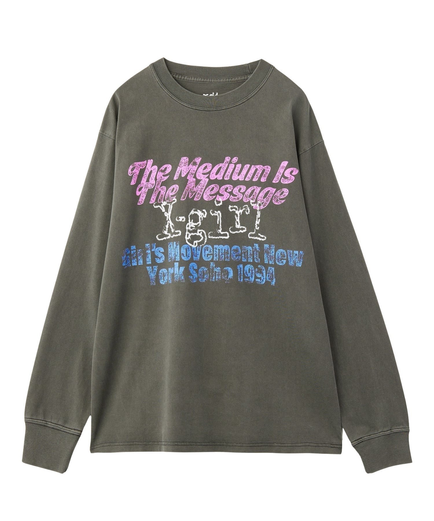 【エックスガール/X-girl】のX-girl/GRUNGE LOGO FADED L/S TEE 人気、トレンドファッション・服の通販 founy(ファニー) 　ファッション　Fashion　レディースファッション　Fashion for Women　インナー　Innerwear　ヴィンテージ　Vintage Style　グラフィック　Graphic, Graphic Design　定番　Standard, Basic Item　長袖　Long Sleeve, Full Sleeve　フレア　Flare, Flared　フロント　Front, Front Design　プリント　Print, Printed Pattern　ベーシック　Basic, Essential　メンズ　Men's, Menswear　ロング　Long, Long-Length　A/W・秋冬　Autumn/Winter　おすすめ　Recommended / Our Picks　 other-1|ID: prp329100004811306 ipo3291000000034923939