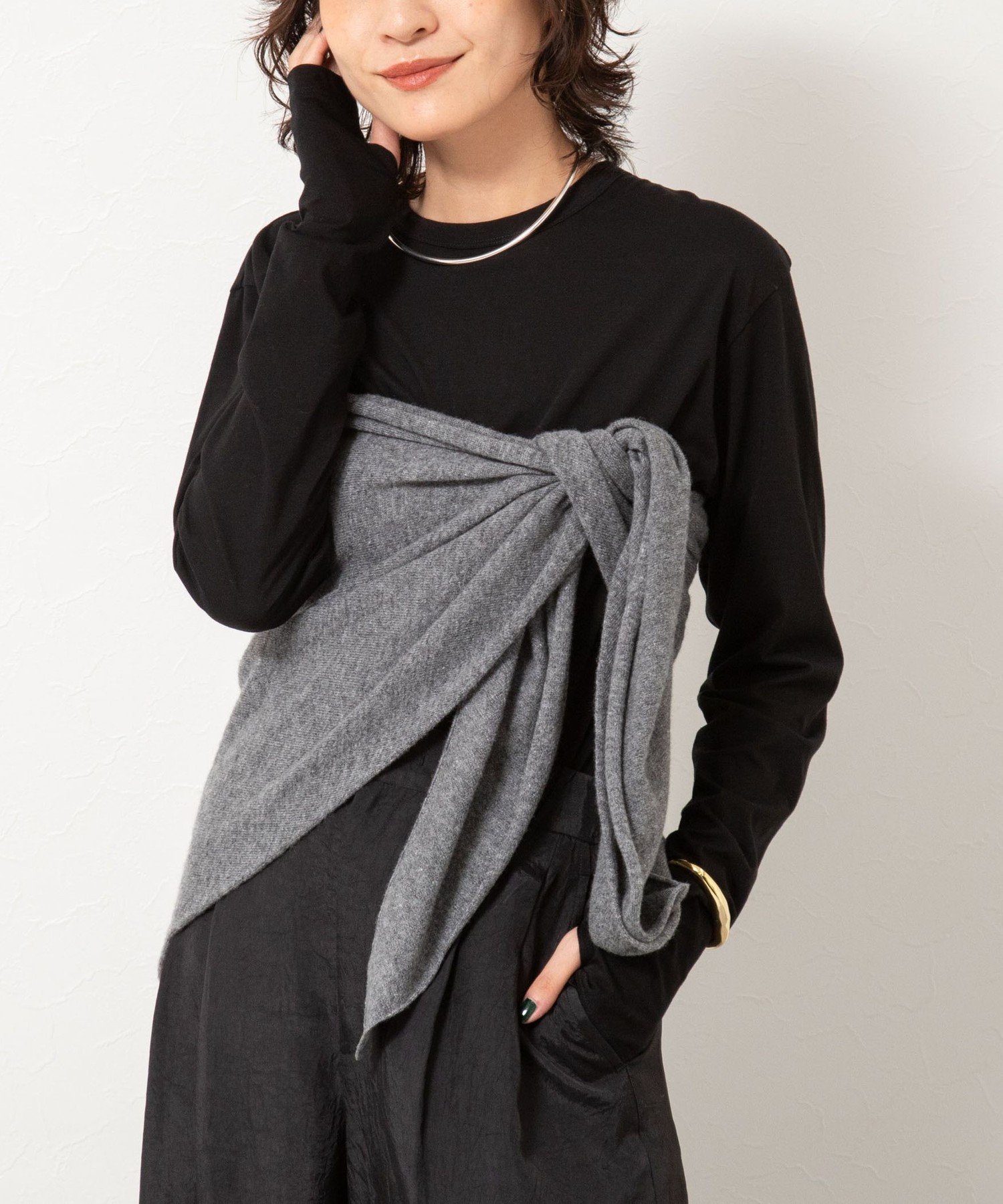 【ノーリーズ/NOLLEY'S】のMY STANDARD ウォッシャブルアルビニエアリータッチロンT インテリア・キッズ・メンズ・レディースファッション・服の通販 founy(ファニー) 　ファッション　Fashion　レディースファッション　Fashion for Women　トップス・カットソー　Cut & Sew Tops　ロングTシャツ・Tシャツ　Longline T-Shirts & Tees　イタリア　Italy　インナー　Innerwear　エアリー　Airy Texture　定番　Standard, Basic Item　人気　Popular, Best Seller　おすすめ　Recommended / Our Picks　2024年　2024　2024-2025秋冬・A/W　Autumn/Winter 2024–25 AW24–25　2025年　2025　2025-2026秋冬・A/W　Autumn/Winter 2025–26 AW25–26　ブラック|ID: prp329100004811318 ipo3291000000034924026