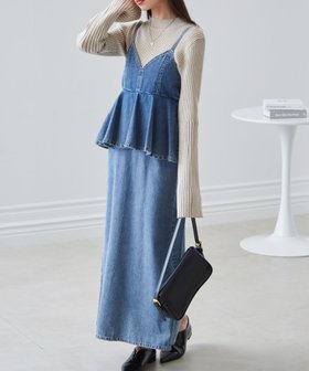 【ラナン/Ranan】のRanan/デニムペプラムキャミワンピース 人気、トレンドファッション・服の通販 founy(ファニー) ファッション Fashion レディースファッション Fashion for Women ワンピース Dresses キャミソールワンピース Camisole Dresses カットソー Cut and Sewn Top 切替 Switching, Contrast Panel サンダル Sandals, Summer Shoes ショート Short, Short Length シンプル Simple, Minimal スニーカー Sneakers, Trainers スリット Slit, Slit Detail セットアップ Set-Up, Coordinated Outfit デニム Denim, Jeans Material トレンド Trend, Trending Now ペプラム Peplum, Flared Hem ポケット Pocket, Pocket Detail ロング Long, Long-Length A/W・秋冬 Autumn/Winter S/S・春夏 SS, Spring/Summer, Warm Season おすすめ Recommended / Our Picks 夏 Summer |ID:prp329100004811323