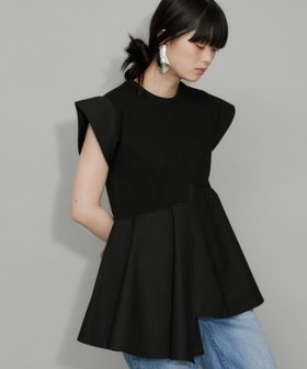 【アダム エ ロペ/ADAM ET ROPE'】の【定番人気】・【WEB限定】フリルペプラムカットソー 人気、トレンドファッション・服の通販 founy(ファニー) ファッション Fashion レディースファッション Fashion for Women トップス・カットソー Cut & Sew Tops カットソー・ベーシックTシャツ Cut-and-Sewn Tops / Stretch Tees & Basics 春 Spring カットソー Cut and Sewn Top コンビ Combo, Combination Style シェイプ Shape, Slim Fit シンプル Simple, Minimal スラックス Slacks, Dress Pants タイプライター Typewriter Fabric, Crisp Cotton デニム Denim, Jeans Material 定番 Standard, Basic Item 人気 Popular, Best Seller バランス Balance, Style Balance フェミニン Feminine, Girly フレア Flare, Flared ペプラム Peplum, Flared Hem ポケット Pocket, Pocket Detail S/S・春夏 SS, Spring/Summer, Warm Season 夏 Summer エレガント 上品 Elegant 2025年 2025 2025春夏・S/S Spring/Summer 2025 SS25 |ID:prp329100004811327