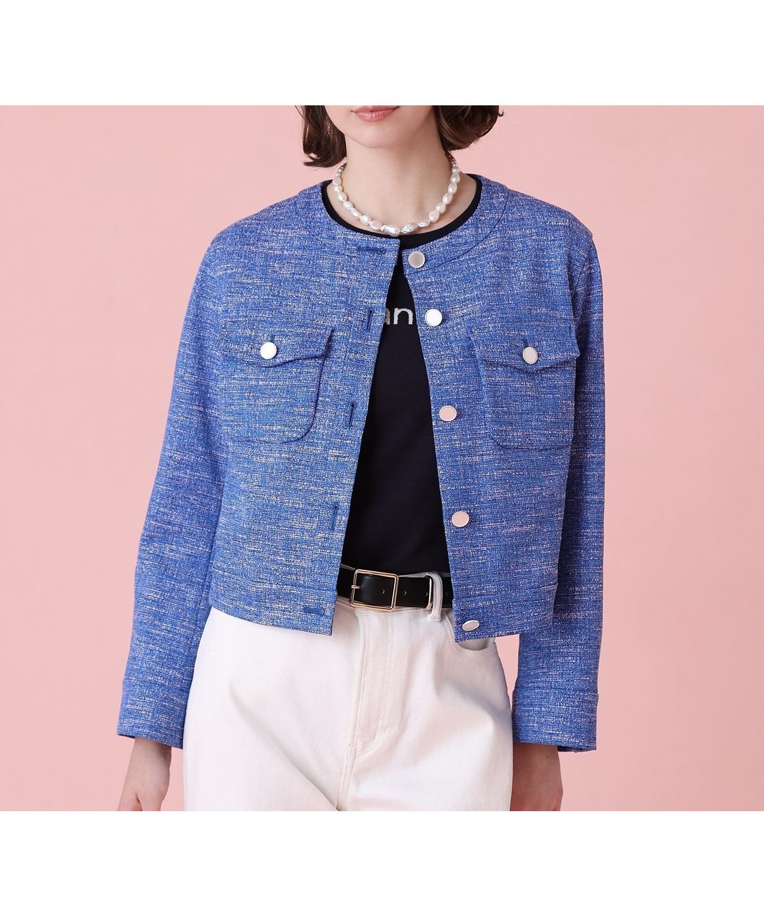 【アナイ/ANAYI】の【セットアップ対応商品】スラブツイードブルゾン 人気、トレンドファッション・服の通販 founy(ファニー) 　ファッション　Fashion　レディースファッション　Fashion for Women　アウター　Coat / Outerwear Collection　ブルゾンジャケット・スポーティアウター　Blouson Jackets　ストレッチ　Stretch, Stretchy Fabric　スマート　Smart, Elegant　セットアップ　Set-Up, Coordinated Outfit　ツイード　Twill, Twill Weave　フェミニン　Feminine, Girly　ブルゾン　Blouson, Bomber Jacket　ロング　Long, Long-Length　S/S・春夏　SS, Spring/Summer, Warm Season　再入荷　Restock / Back in Stock　夏　Summer　 other-1|ID: prp329100004811375 ipo3291000000034924777