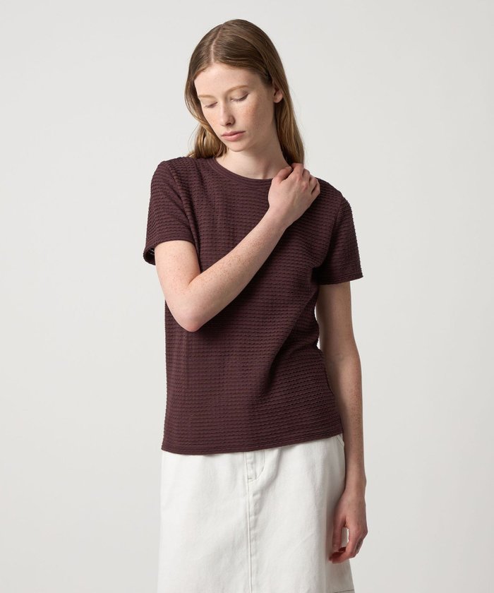 【ビューティ&ユース ユナイテッドアローズ/BEAUTY&YOUTH / UNITED ARROWS】のSteven Alan ウェイビー ジャージー ショートスリーブ Tシャツ インテリア・キッズ・メンズ・レディースファッション・服の通販 founy(ファニー) https://founy.com/ ファッション Fashion レディースファッション Fashion for Women トップス・カットソー Cut & Sew Tops シャツ・ブラウス・オフィスカジュアル Elegant Blouses & Button-Ups ロングTシャツ・Tシャツ Longline T-Shirts & Tees おすすめ Recommended / Our Picks カーディガン Cardigan, Knitwear コンパクト Compact, Small Size ショート Short, Short Length シンプル Simple, Minimal スリーブ Sleeve, Long Sleeve / Short Sleeve フリル Frill, Ruffle 夏 Summer |ID: prp329100004811381 ipo3291000000034924805