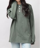 【エーエムエス/A.M.S】のGoodwear ロングスリーブ Tシャツ ヘンリーネック USAコットン カーキ|ID: prp329100004811422 ipo3291000000034925350