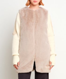 【タトラス コンセプトストア/TATRAS CONCEPT STORE】の【TATRAS 直営店】POLLINA ポッリナ / ボアベスト 人気、トレンドファッション・服の通販 founy(ファニー) ファッション Fashion レディースファッション Fashion for Women アウター Coat / Outerwear Collection トップス・カットソー Cut & Sew Tops ベスト&ジレ / 重ね着スタイル Vests & Gilets イタリア Italy ベスト Vest, Waistcoat メタル Metal, Metal Parts |ID:prp329100004811428