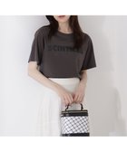 【プロポーション ボディドレッシング/PROPORTION BODY DRESSING】のウォッシャブル ゴシックロゴTシャツ チャコール2|ID: prp329100004811432 ipo3291000000034925555