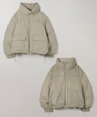 【ジーナシス/JEANASiS】のリバーシブルボリュームスタンドパファーコート ベージュ|ID: prp329100004811438 ipo3291000000034925644