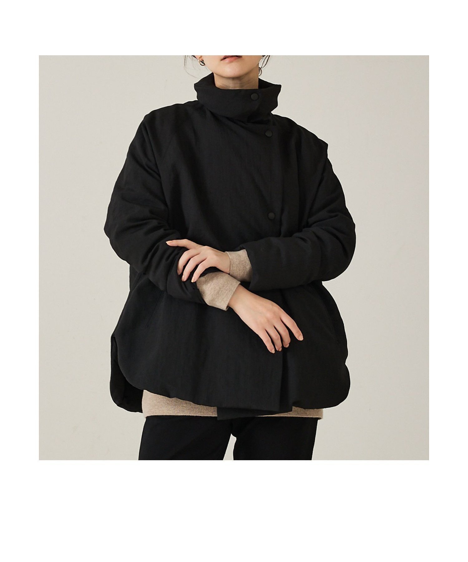 【カリテ/qualite】の最終在庫入荷!在庫あるのみ!【冬のマストダウン】タスランポリミドルダウン インテリア・キッズ・メンズ・レディースファッション・服の通販 founy(ファニー) 　ファッション　Fashion　レディースファッション　Fashion for Women　シューズ　Shoes, Footwear　スタンド　Stand Collar, Upright Stand　スピンドル　Spindle, Drawcord　ダウン　Down, Puffer　チェスター　Chester, Chester Coat　デニム　Denim, Jeans Material　フラット　Flat, Flat Shoes　マニッシュ　Mannish, Boyish　ミドル　Middle Length, Mid Height　今季　This Season, Current Season　冬　Winter / This Winter　防寒　Cold Protection, Winter-Ready　ブラック|ID: prp329100004811448 ipo3291000000034925811