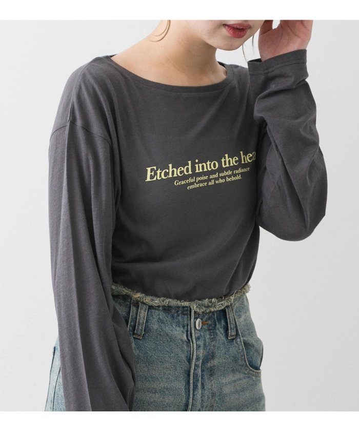 【センスオブプレイス/SENSE OF PLACE by URBAN RESEARCH】のルーズロゴシアーT インテリア・キッズ・メンズ・レディースファッション・服の通販 founy(ファニー) https://founy.com/ ファッション Fashion レディースファッション Fashion for Women 2025年 2025 2025春夏・S/S Spring/Summer 2025 SS25 シアー Sheer, See-Through シンプル Simple, Minimal デニム Denim, Jeans Material 夏 Summer 定番 Standard, Basic Item S/S・春夏 SS, Spring/Summer, Warm Season |ID: prp329100004811469 ipo3291000000034926013