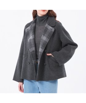 【マッキントッシュ フィロソフィー/MACKINTOSH PHILOSOPHY】の【WEB 一部店舗限定】ウールリバーショートPコート 人気、トレンドファッション・服の通販 founy(ファニー) ファッション Fashion レディースファッション Fashion for Women アウター Coat / Outerwear Collection コート・ロングコート・ピーコート Long Coats, Peacoats & More Pコート Pea Coats おすすめ Recommended / Our Picks コンパクト Compact, Small Size チェック Check, Plaid, Tartan バランス Balance, Style Balance ワイド Wide, Wide Fit 冬 Winter / This Winter 夏 Summer 春 Spring 秋 Autumn |ID:prp329100004811470