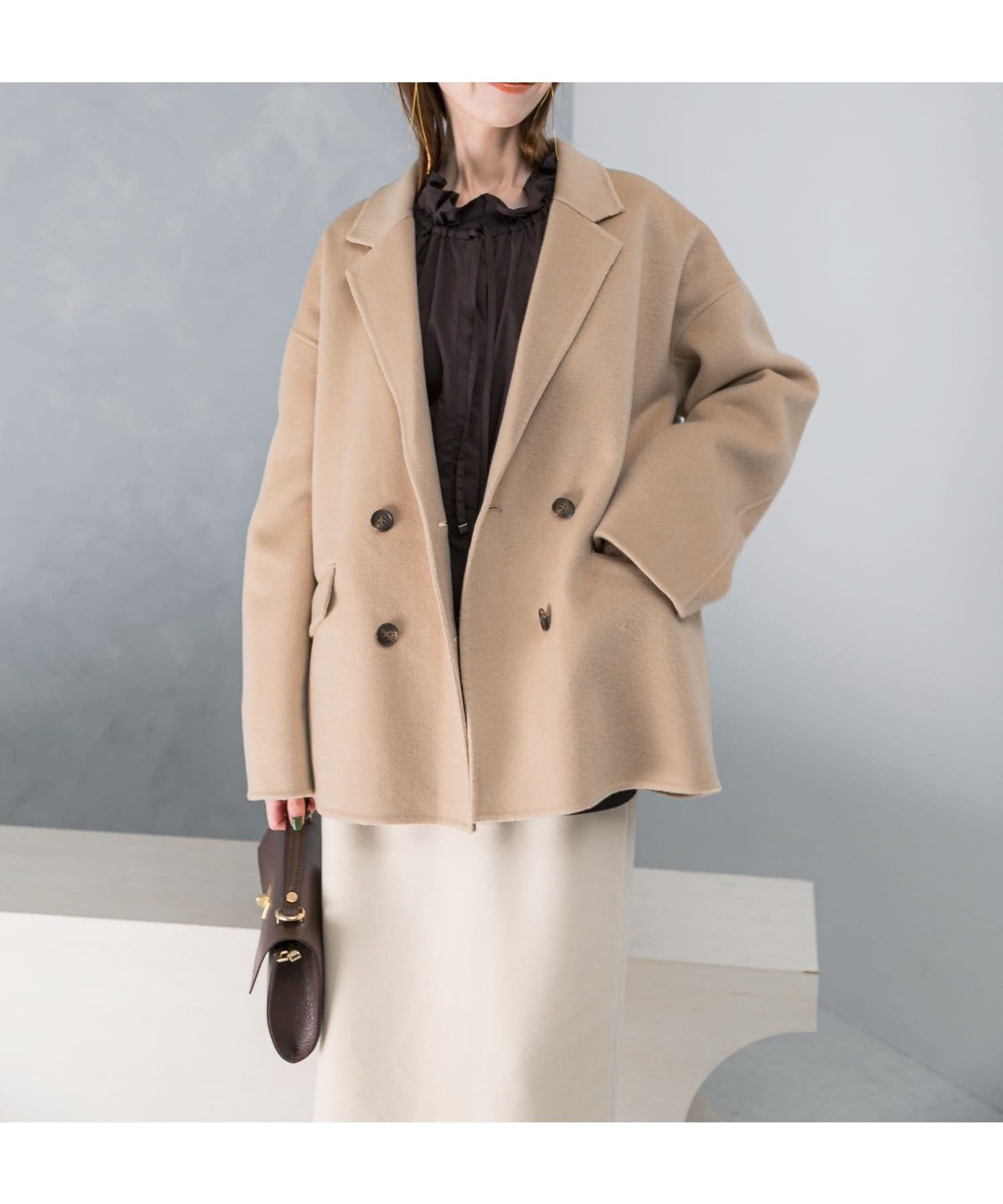 【アーバンリサーチ ロッソ/URBAN RESEARCH ROSSO】のリバージャコット インテリア・キッズ・メンズ・レディースファッション・服の通販 founy(ファニー) 　ファッション　Fashion　レディースファッション　Fashion for Women　2025年　2025　2025-2026秋冬・A/W　Autumn/Winter 2025–26 AW25–26　冬　Winter / This Winter　エレガント 上品　Elegant　トレンド　Trend, Trending Now　A/W・秋冬　Autumn/Winter　ライトベージュ|ID: prp329100004811487 ipo3291000000034926147