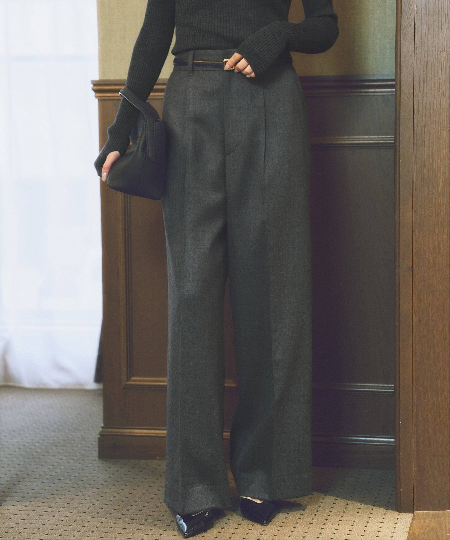 【プラージュ/Plage】のtoulou wide slax パンツ 人気、トレンドファッション・服の通販 founy(ファニー) 　ファッション　Fashion　レディースファッション　Fashion for Women　パンツ　Pants & Trousers　ジャケット　Jacket, Outerwear　センター　Center, Center Line　エレガント 上品　Elegant　 other-1|ID: prp329100004811496 ipo3291000000034926210