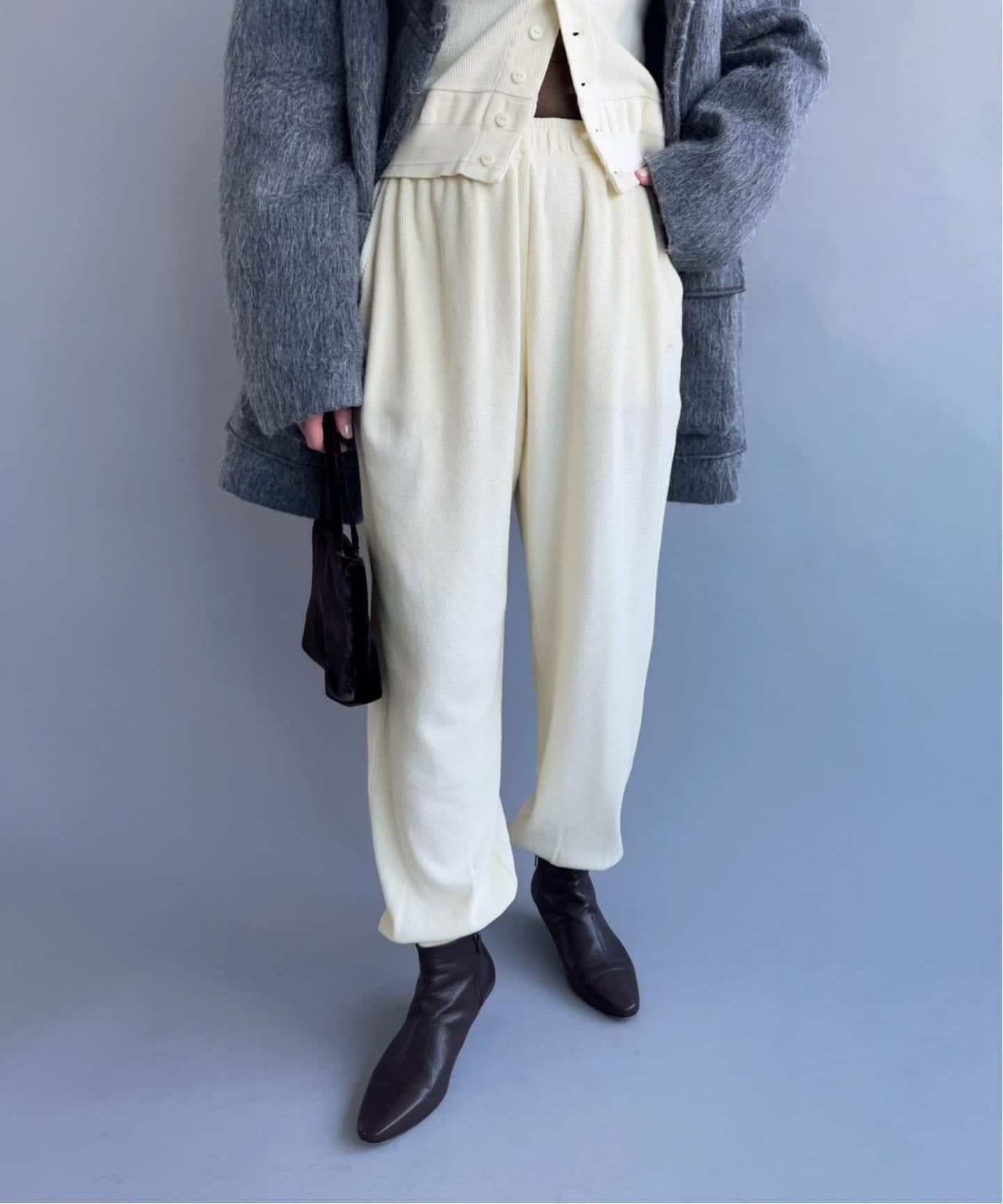 【エディット フォー ルル/edit.for LuLu】の【FAITH*LULU】Thermal pt インテリア・キッズ・メンズ・レディースファッション・服の通販 founy(ファニー) 　ファッション　Fashion　レディースファッション　Fashion for Women　パンツ　Pants & Trousers　イエロー　Yellow　スマート　Smart, Elegant　セットアップ　Set-Up, Coordinated Outfit　定番　Standard, Basic Item　別注　Limited Edition, Custom Order　冬　Winter / This Winter　再入荷　Restock / Back in Stock　おすすめ　Recommended / Our Picks　お家時間・ステイホーム　Stay Home / At Home　エレガント 上品　Elegant　2025年　2025　2025-2026秋冬・A/W　Autumn/Winter 2025–26 AW25–26　イエロー|ID: prp329100004811497 ipo3291000000034926219