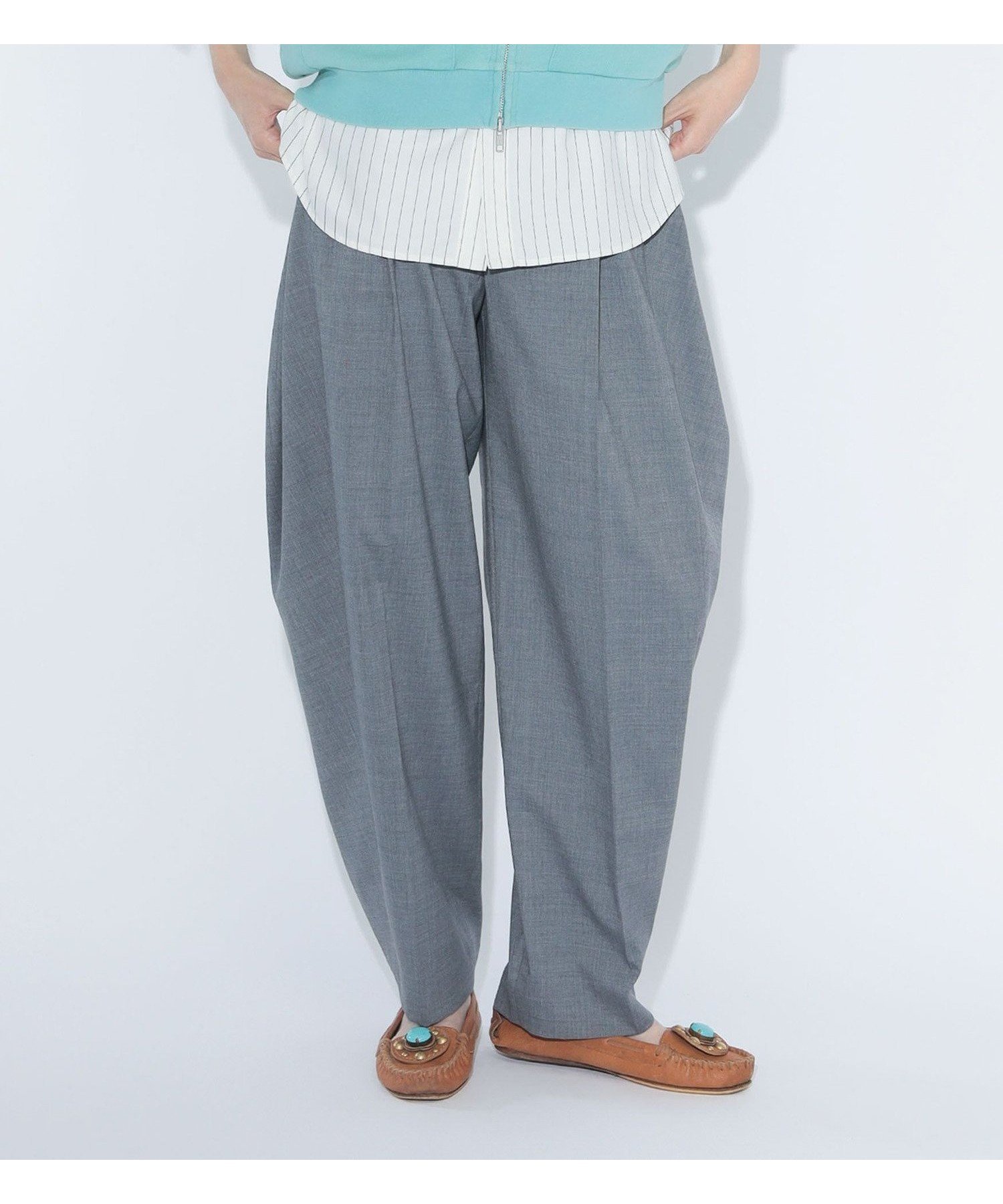 【ビームス ウイメン/BEAMS】のmaturely / ティー ダブ ボンタン スラックス インテリア・キッズ・メンズ・レディースファッション・服の通販 founy(ファニー) 　ファッション　Fashion　レディースファッション　Fashion for Women　カットソー　Cut and Sewn Top　カーディガン　Cardigan, Knitwear　コレクション　Collection, Seasonal Line　ジャケット　Jacket, Outerwear　ストレッチ　Stretch, Stretchy Fabric　スラックス　Slacks, Dress Pants　セットアップ　Set-Up, Coordinated Outfit　ベスト　Vest, Waistcoat　マニッシュ　Mannish, Boyish　モダン　Modern, Contemporary　エレガント 上品　Elegant　GREY|ID: prp329100004811500 ipo3291000000034926258