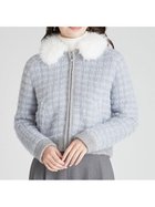 【セルフォード/CELFORD】のファー衿付きツイードニットブルゾン 人気、トレンドファッション・服の通販 founy(ファニー) ファッション Fashion レディースファッション Fashion for Women アウター Coat / Outerwear Collection ブルゾンジャケット・スポーティアウター Blouson Jackets トップス・カットソー Cut & Sew Tops ニット Knit Tops & Sweaters スマート Smart, Elegant ツイード Twill, Twill Weave ハンカチ Handkerchief, Hanky ポケット Pocket, Pocket Detail 防寒 Cold Protection, Winter-Ready 冬 Winter / This Winter thumbnail SAX[083]|ID: prp329100004811502 ipo3291000000034926280