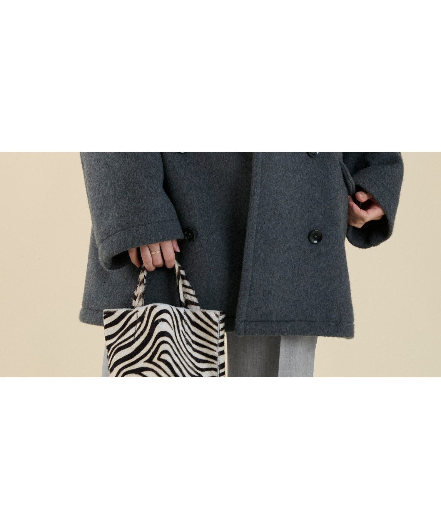 【マイカ ディール/MICA & DEAL】の【marmors】P-coat インテリア・キッズ・メンズ・レディースファッション・服の通販 founy(ファニー) 　ファッション　Fashion　レディースファッション　Fashion for Women　アウター　Coat / Outerwear Collection　コート・ロングコート・ピーコート　Long Coats, Peacoats & More　ショート　Short, Short Length　トレンド　Trend, Trending Now　定番　Standard, Basic Item　ベスト　Vest, Waistcoat　ベーシック　Basic, Essential　ポケット　Pocket, Pocket Detail　エレガント 上品　Elegant　GRAY|ID: prp329100004811510 ipo3291000000034926338