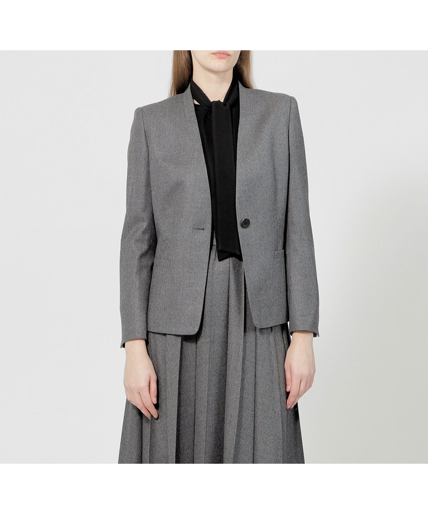 【エポカ/EPOCA】のストレッチウールフラノ Vカラージャケット 人気、トレンドファッション・服の通販 founy(ファニー) 　ファッション　Fashion　レディースファッション　Fashion for Women　アウター　Coat / Outerwear Collection　レディースジャケット・軽アウター　Jackets　エレガント 上品　Elegant　秋　Autumn　コンパクト　Compact, Small Size　シンプル　Simple, Minimal　ジャケット　Jacket, Outerwear　スタンド　Stand Collar, Upright Stand　ストレッチ　Stretch, Stretchy Fabric　セットアップ　Set-Up, Coordinated Outfit　バランス　Balance, Style Balance　冬　Winter / This Winter　おすすめ　Recommended / Our Picks　 other-1|ID: prp329100004811521 ipo3291000000034926430