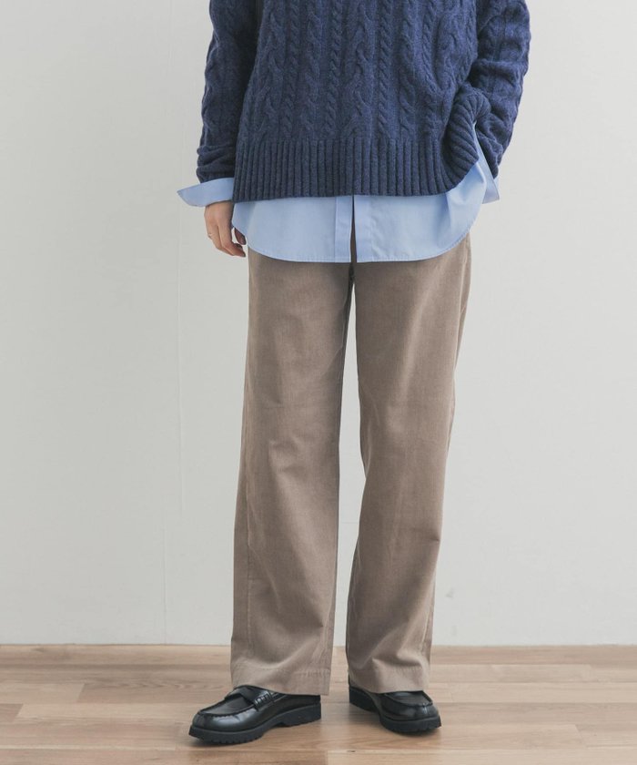 【アーバンリサーチ ドアーズ/URBAN RESEARCH DOORS】の『UR TECH』コーデュロイイージーパンツ インテリア・キッズ・メンズ・レディースファッション・服の通販 founy(ファニー) https://founy.com/ ファッション Fashion レディースファッション Fashion for Women パンツ Pants & Trousers コーデュロイ Corduroy, Cord Fabric ストレート Straight, Straight Cut 定番 Standard, Basic Item バランス Balance, Style Balance ワイド Wide, Wide Fit A/W・秋冬 Autumn/Winter 冬 Winter / This Winter 2025年 2025 2025-2026秋冬・A/W Autumn/Winter 2025–26 AW25–26 |ID: prp329100004811530 ipo3291000000035166107